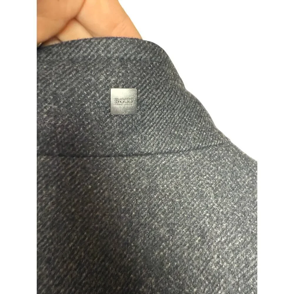 BOSS Hugo Boss Grey Car Coat Men's Sz. 38R